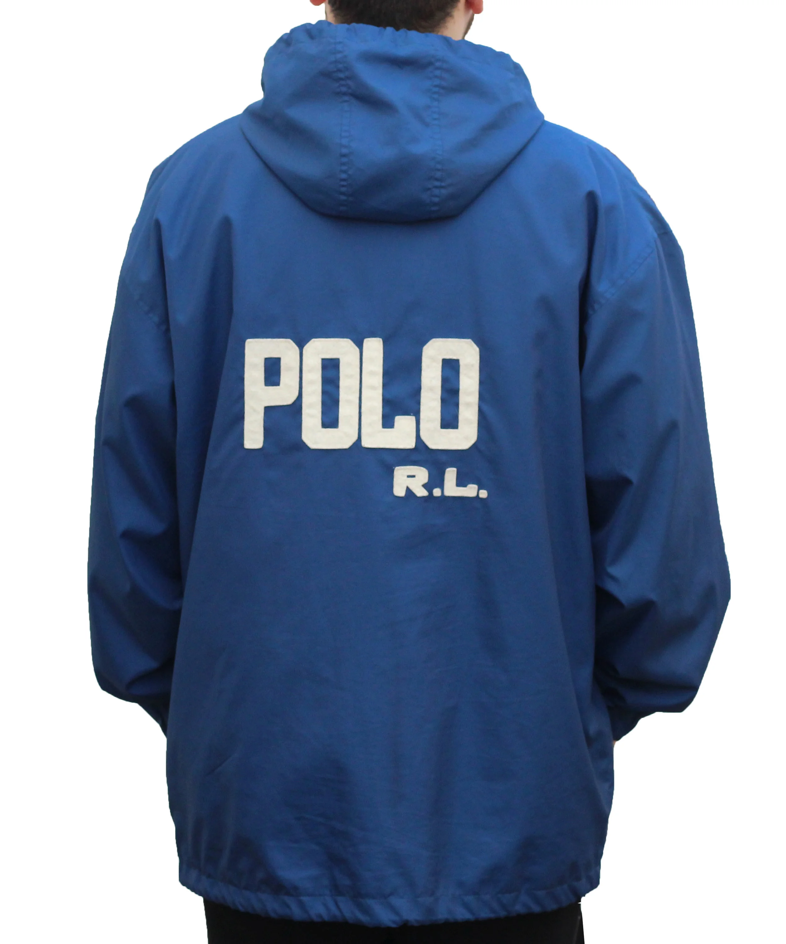 Vintage Polo Sport 67 Badge Navy Jacket (Size L) — RootsBK